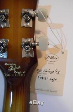 Paul Mccartney Autographed Left Handed Hofner Bass Guitar Epperson/psa/dna Coa