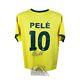Pele Autographed Brazil Soccer Jersey Psa/dna Coa (b)