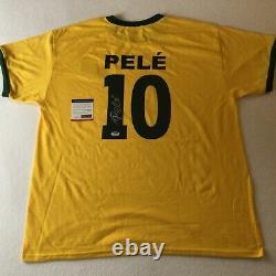 Pele New Brazil Soccer Jersey Authentic Signed Auto Psa Dna Itp Witnessed Coa