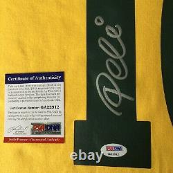 Pele New Brazil Soccer Jersey Authentic Signed Auto Psa Dna Itp Witnessed Coa