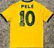Pele Signed Brazil Soccer Jersey With 1281 Goals Very Rare Psa Dna Coa And Beckett