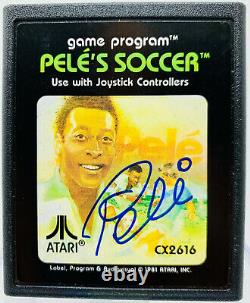 Pele's Soccer Signed Atari Video Game Brazil Autographed PSA DNA COA