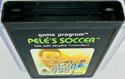 Pele's Soccer Signed Atari Video Game Brazil Autographed PSA DNA COA