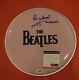 Pete Best Signed Autographed Drumhead The Beatles 1st Drummer Psa Dna Coa