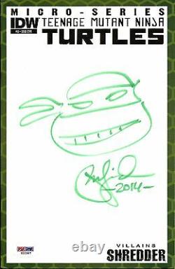Peter Laird TEENAGE MUTANT NINJA TURTLES TMNT Signed Sketch Comic PSA/DNA COA #8