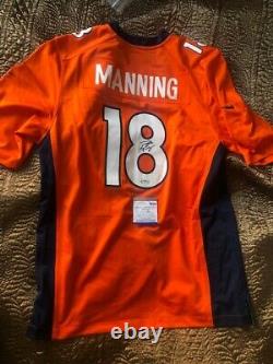 Peyton Manning Signed Denver Broncos Orange Nike Jersey PSA DNA COA AUTO