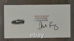 Phil Knight Nike Ceo Signed Business Card Psa Dna Certified Coa Autograph