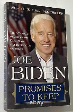 President Joe Biden signed Book promises to keep dated Rare Psa Dna coa