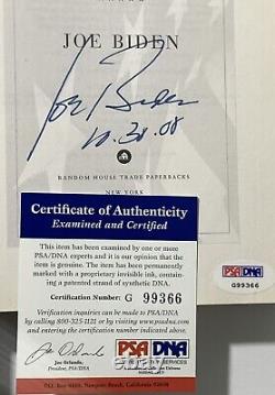 President Joe Biden signed Book promises to keep dated Rare Psa Dna coa