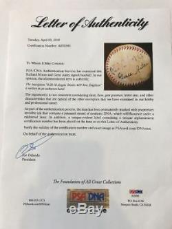 President Richard Nixon & Gene Autry Signed 1978 Game Used Baseball PSA DNA COA