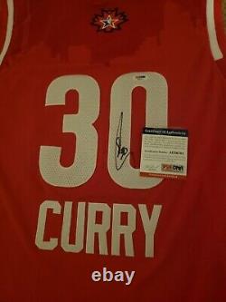 RARE! 2xMVPSteph Curry signed 2016 All Star Authentic jersey PSA DNA Coa Warriors