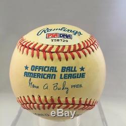 RARE Yogi Berra #8 5 MVP Awards 1951-1954-1955 Signed Baseball PSA DNA COA