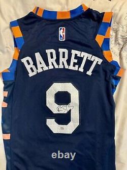 RJ Barrett Signed Autographed New York Knicks Nike Jersey PSA/DNA COA