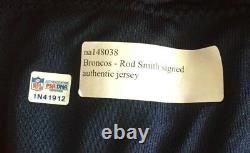 ROD SMITH Denver Broncos Signed Authentic Game Jersey Autographed PSA/DNA COA