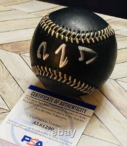 RZA Wu Tang Clan Autographed Signed Black/Gold Rawlings OML Baseball PSA/DNA COA
