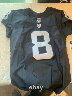Raiders game worn jersey Conner Cook rookie year #8 COA PSA/DNA
