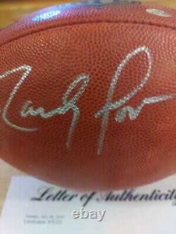 Randy Moss Autographed Official NFL Duke Football Psa / Dna Full Letter Coa