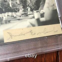Rare Amelia Earhart Signed Photo Cut Autographed Psa/dna Coa Encapsulated