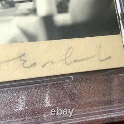Rare Amelia Earhart Signed Photo Cut Autographed Psa/dna Coa Encapsulated