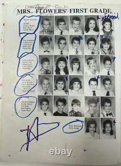 Rare! BRITNEY SPEARS Signed 1989 1st Grade YEARBOOK Pop Singer PSA/DNA COA