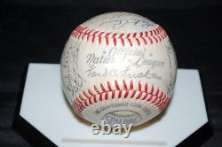 Rare Billy Southworth Signed Baseball 1950 Onlb Boston Braves + 24 Psa/dna Coa