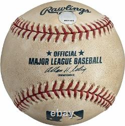 Rare Greg Maddux 300th Win Game Used Signed Baseball PSA DNA & MLB Authentic COA