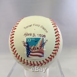 Rare Hank Aaron 715 Home Run 25th Anniversary Baseball Psa Dna Coa #z17730