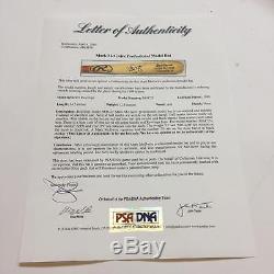 Rare Mark McGwire 1999 Signed Game Used Baseball Bat PSA DNA COA Heavy Use