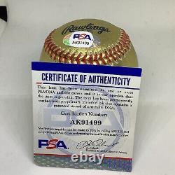 Reggie Jackson signed autograph 24kt Gold Official MLB baseball PSA/DNA COA
