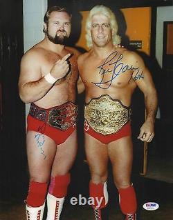 Ric Flair Arn Anderson Signed WWE 11x14 Photo PSA/DNA COA NWA Picture Autograph