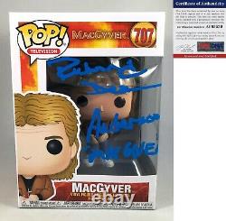 Richard Dean Anderson Signed Funko Pop MacGyver 707 PSA/DNA COA