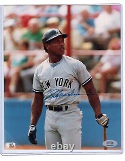 Rickey Henderson Signed 8x10 PSA/DNA COA