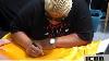Rikishi Signing His Wwe Ring Worn Robe For American Icon Autographs