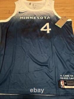 Rob Dillingham Signed Autographed Minnesota Timberwolves Jersey PSA/DNA COA AUTH