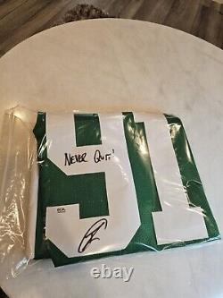 Robert O'Neill Autographed/Signed Jersey PSA/DNA COA Green Jersey Never Forget