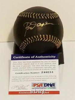 Rod Carew Signed Black Leather Rawlings MLB Baseball SS PSA/DNA COA