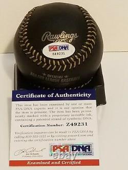 Rod Carew Signed Black Leather Rawlings MLB Baseball SS PSA/DNA COA