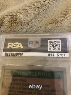 Roger Maris Autographed Topps Card Psa/dna Certified Coa