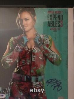Ronda Rousey signed expendables photo PSA/DNA COA
