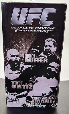 Round 5 UFC 3-Pack Signed Chuck Liddell Bruce Buffer Tito Ortiz Auto PSA DNA COA