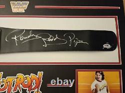 Rowdy Roddy Piper Signed WWF Belt PSA/DNA COA WWE Legend Custom Framed