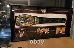 Rowdy Roddy Piper Signed WWF Belt PSA/DNA COA WWE Legend Custom Framed