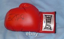 Roy Jones Jr. Signed Auto'd Boxing Glove PSA/DNA COA L Everlast Autograph Red