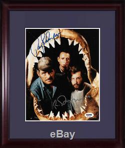 Roy Scheider Richard Dreyfuss Jaws signed 8x10 photo framed 2 auto PSA/DNA COA