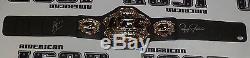Royce Gracie & Ken Shamrock Signed Toy UFC Championship Belt PSA/DNA COA 1 2 4 5