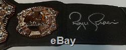 Royce Gracie & Ken Shamrock Signed Toy UFC Championship Belt PSA/DNA COA 1 2 4 5