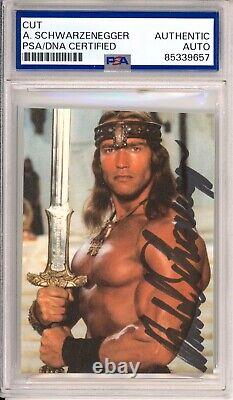 SIGNED Arnold Schwarzenegger Conan The Barbarian Picture PSA DNA COA AUTOGRAPHED