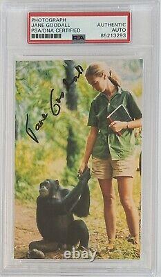 SIGNED Jane Goodall Autograph Photograph PSA DNA COA Certified Chimpanzee Expert