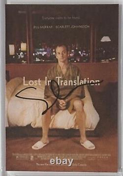 SIGNED Sofia Coppola Autographed LOST IN TRANSLATION Picture Print PSA DNA COA