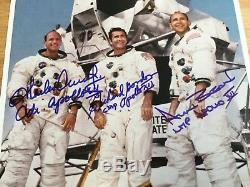 (SSG) APOLLO XII All 3 Astronauts Signed 8X10 Photo PSA/DNA Full Letter COA